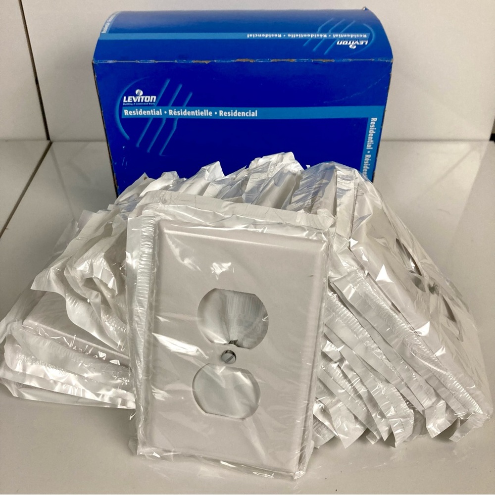 Leviton Outlet Cover 20 Pack.  Plastic.